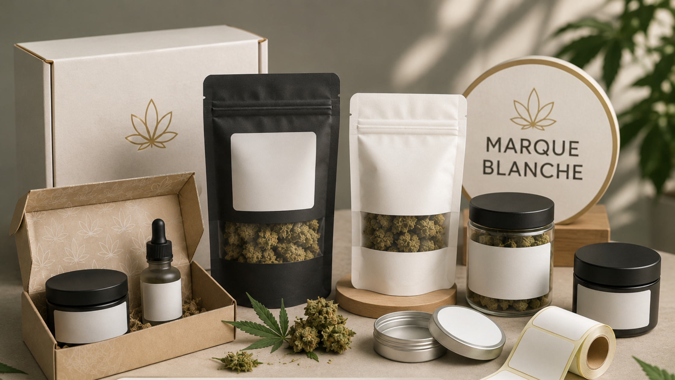 CBD marque blanche : créez votre marque avec des packagings personnalisés et une solution clé en main